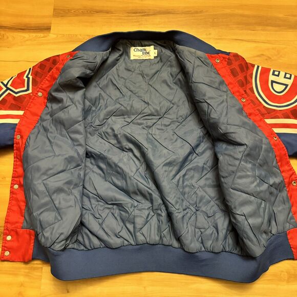 Vintage Chalk Line Montreal Canadiens Fanimation Jacket NHL Hockey 90s Large - Picture 8 of 9